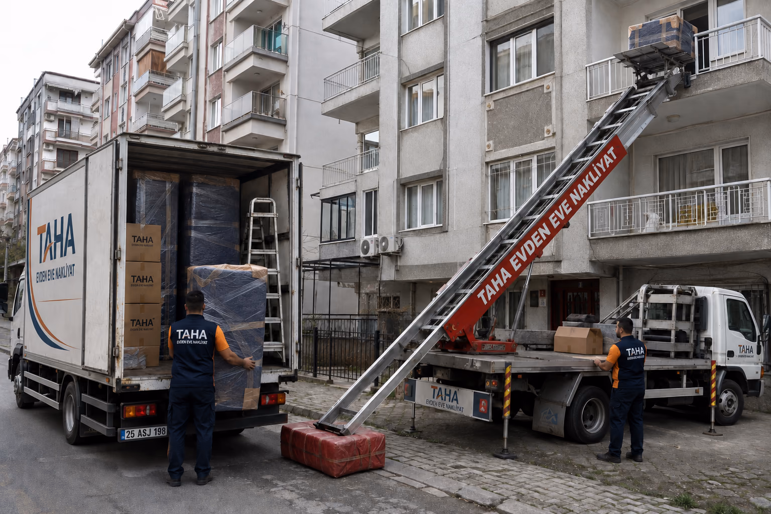 Erzurum Horasan asansörlü ev taşıma, cephe asansörüyle eşya taşıma