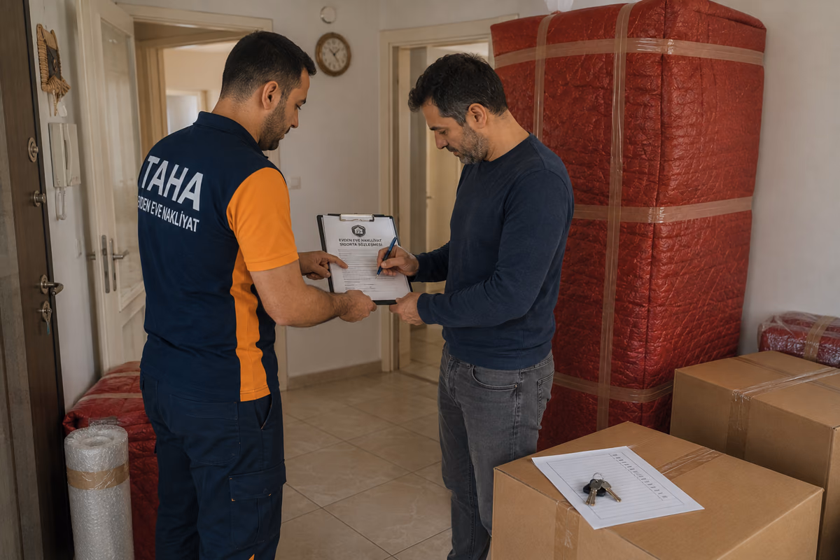 Sigortalı evden eve nakliyat sözleşmesi imzalama